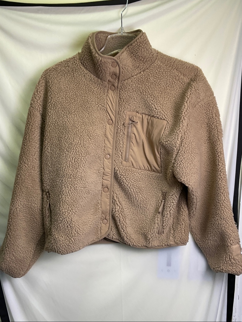 Fabletics Tahoe Teddy Jacket - Waffle Cone